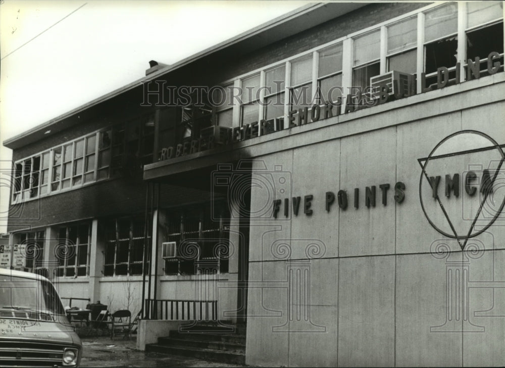 1979 Fire Points YMCA Shows Signs of Fire, Birmingham, Alabama-Historic Images