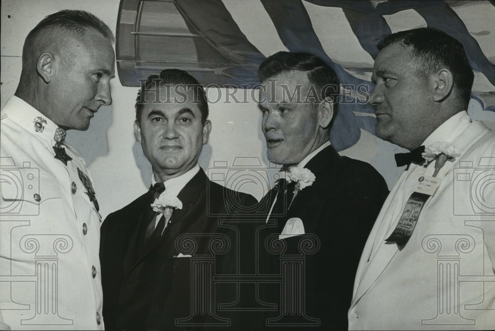 1966 Press Photo Alabama Legion honors two of Alabama Medal of Honor winners. - Historic Images