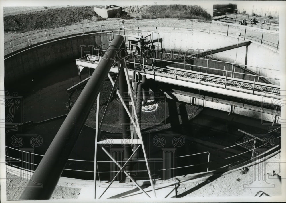 1974, Clarifier at Wastewater Treatment Plant, U.S. Steel, Fairfield - Historic Images