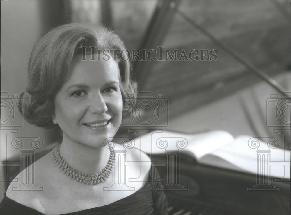 1968 Press Photo-Alabama-Birmingham&#39;s Eugenia Earle, harpsichord virtuoso. - Historic Images