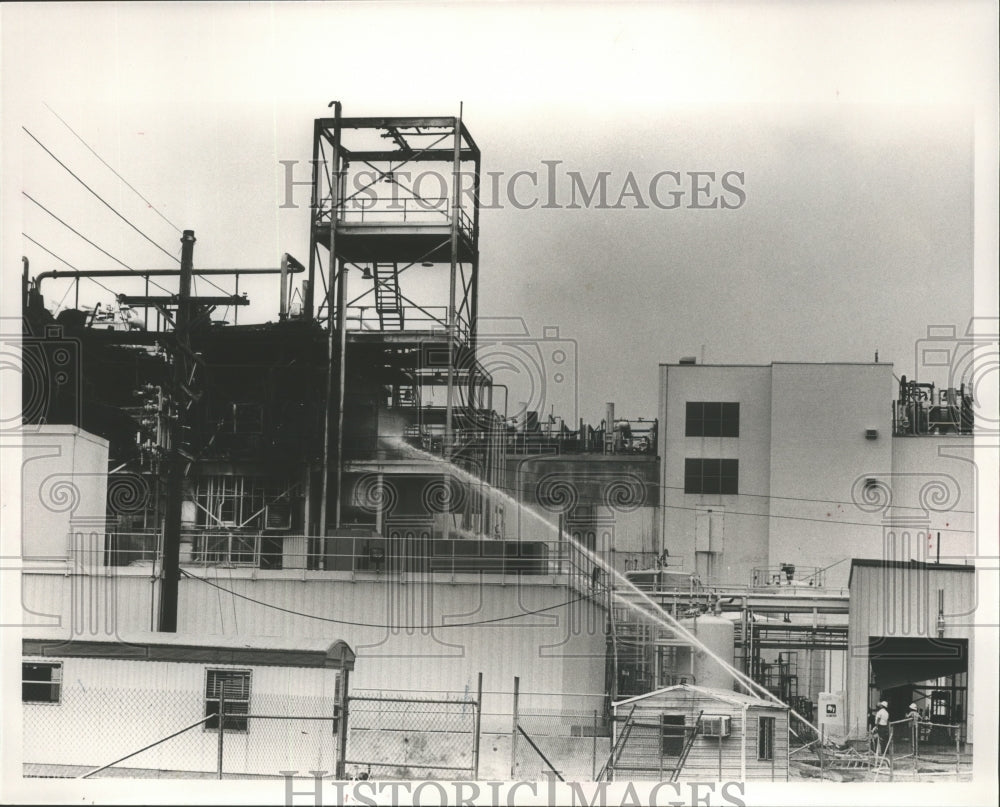 1989 Press Photo Alabama-Fatal blast at 3M Corporation plant in Decatur. - Historic Images