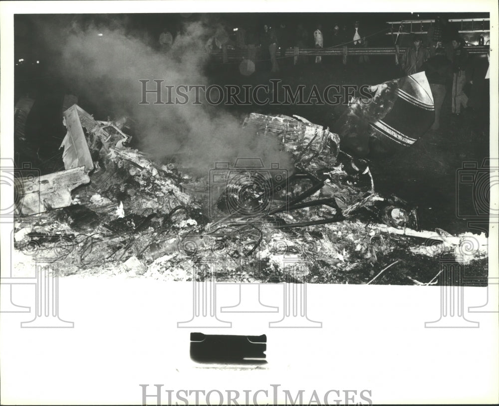 1978 Press Photo Airplane Crash Wreckage in Alabama - abna10219 - Historic Images