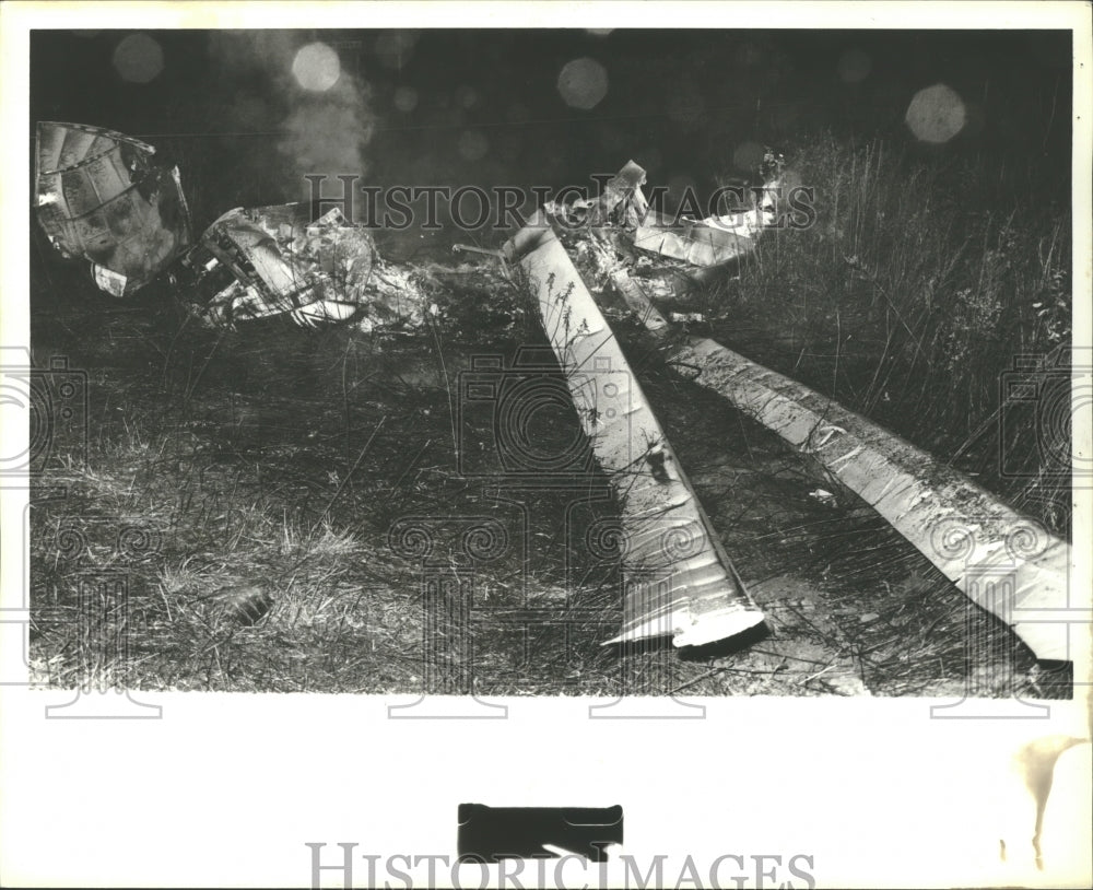 1978 Press Photo Airplane Wreckage After Crash in Alabama - abna10223 - Historic Images