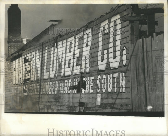 1966, Thick, Black Smoke at Grayson's Lumber Company Fire, Birmingham - Historic Images