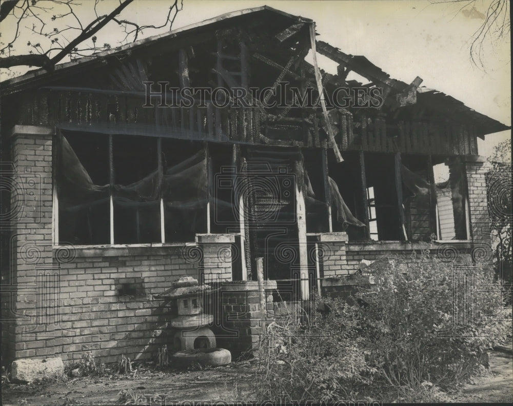 1962, Scene of Fatal House Fire in Birmingham, Alabama - abna10271 - Historic Images