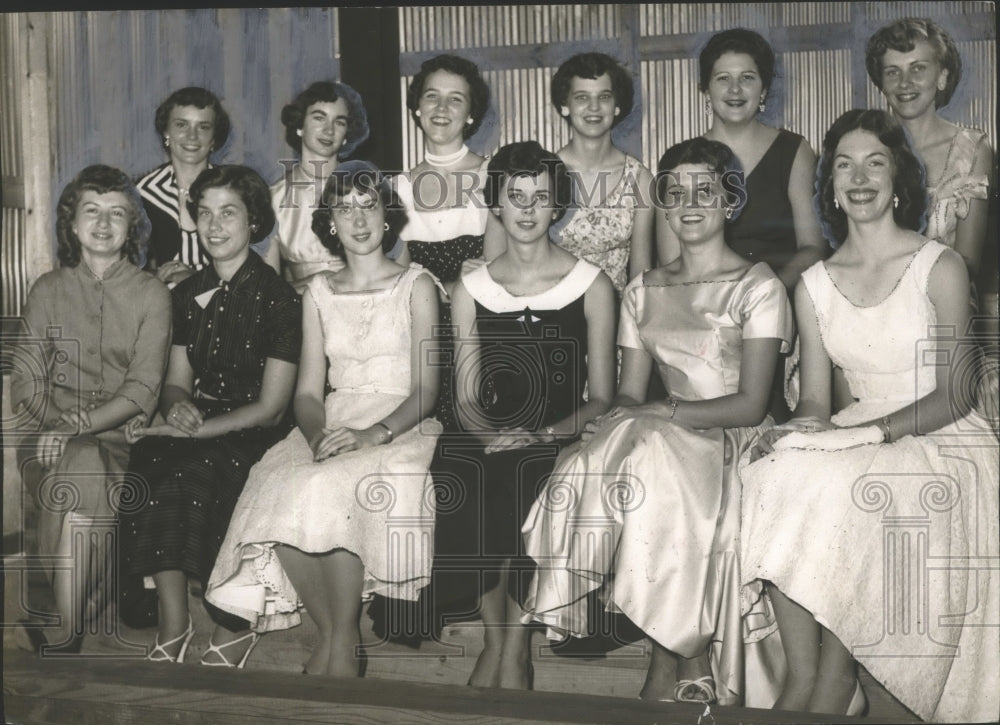 1955 Press Photo Alabama-Finalists in the Fayette County Maid of Cotton contest. - Historic Images