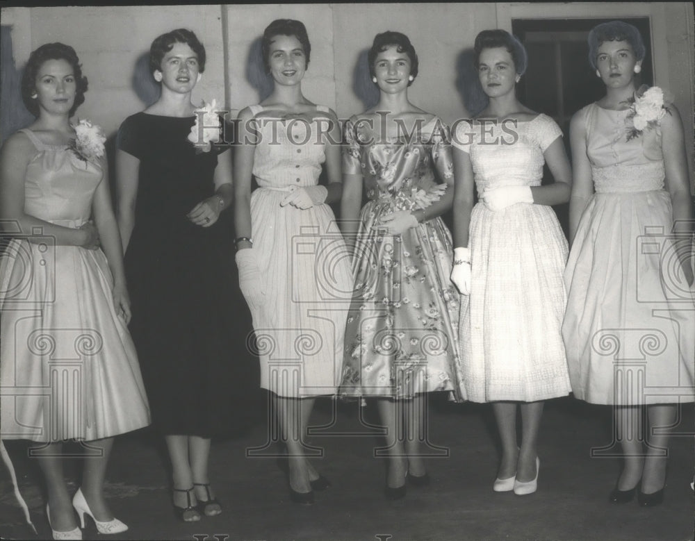 1957 Press Photo Lamar County, Alabama-Maid of Cotton Contestants - abna10497 - Historic Images