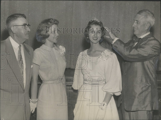 1958 Press Photo Talladega County, Alabama, Maid of Cotton Crowned - abna10517 - Historic Images