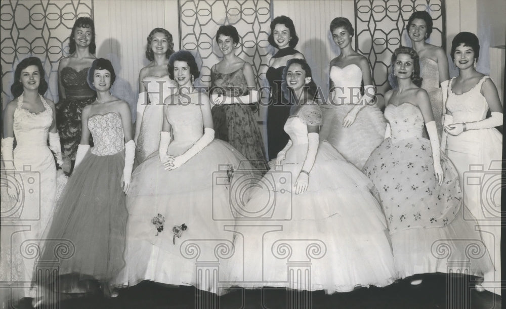 1959 Press Photo Alabama-A Dozen damsels seek Jefferson's Maid of Cotton crown. - Historic Images