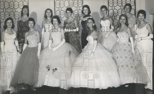 1959 Press Photo Alabama-A Dozen damsels seek Jefferson's Maid of Cotton crown. - Historic Images