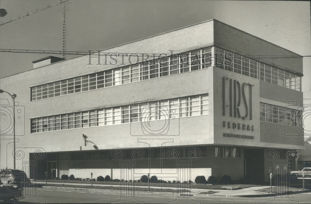 1957 First Federal Savings and Loan Association Building, Decatur-Historic Images