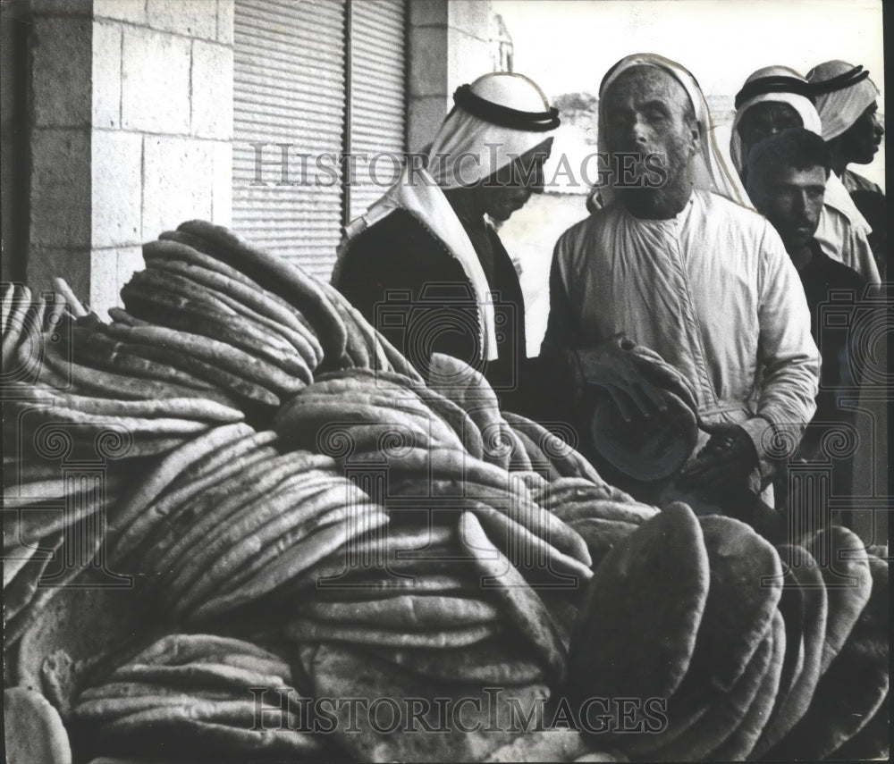 1967 Jordanian Villagers Give Bread by Conquerors-Historic Images