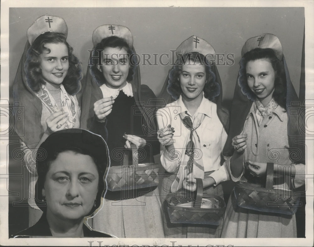 1947, Anti Tuberculosis Association 'Bangle' day, Jefferson County - Historic Images