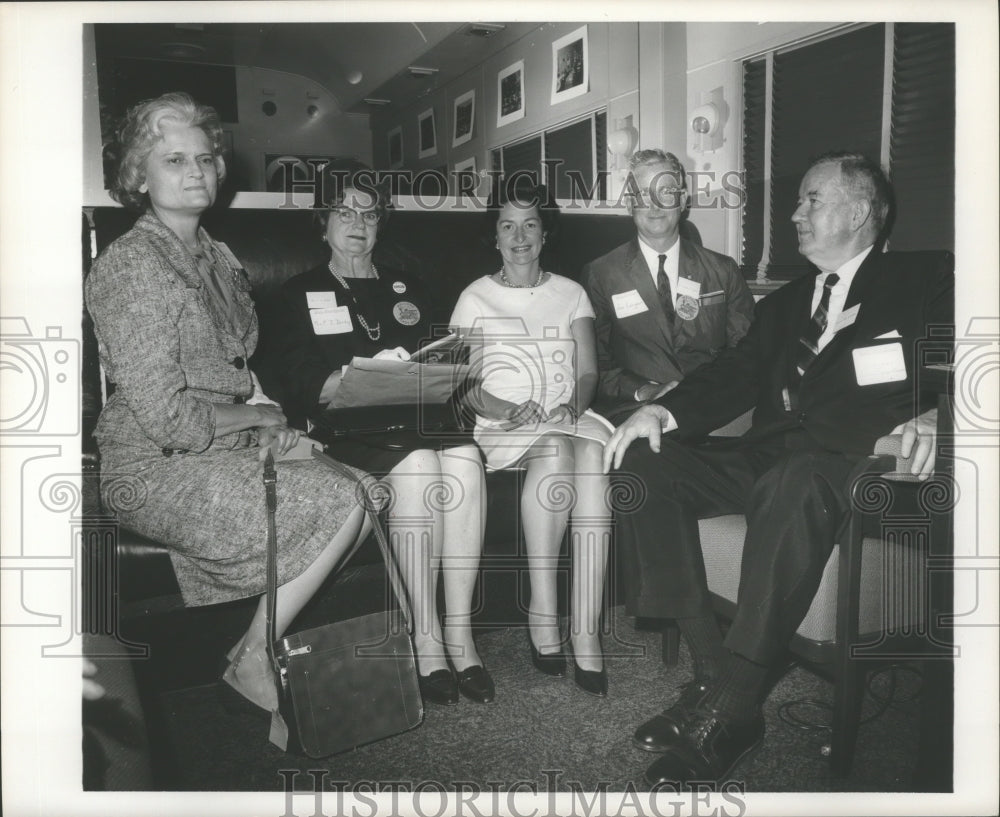 1964, Mrs. Lyndon B. Johnson and group visit Birmingham, Alabama - Historic Images