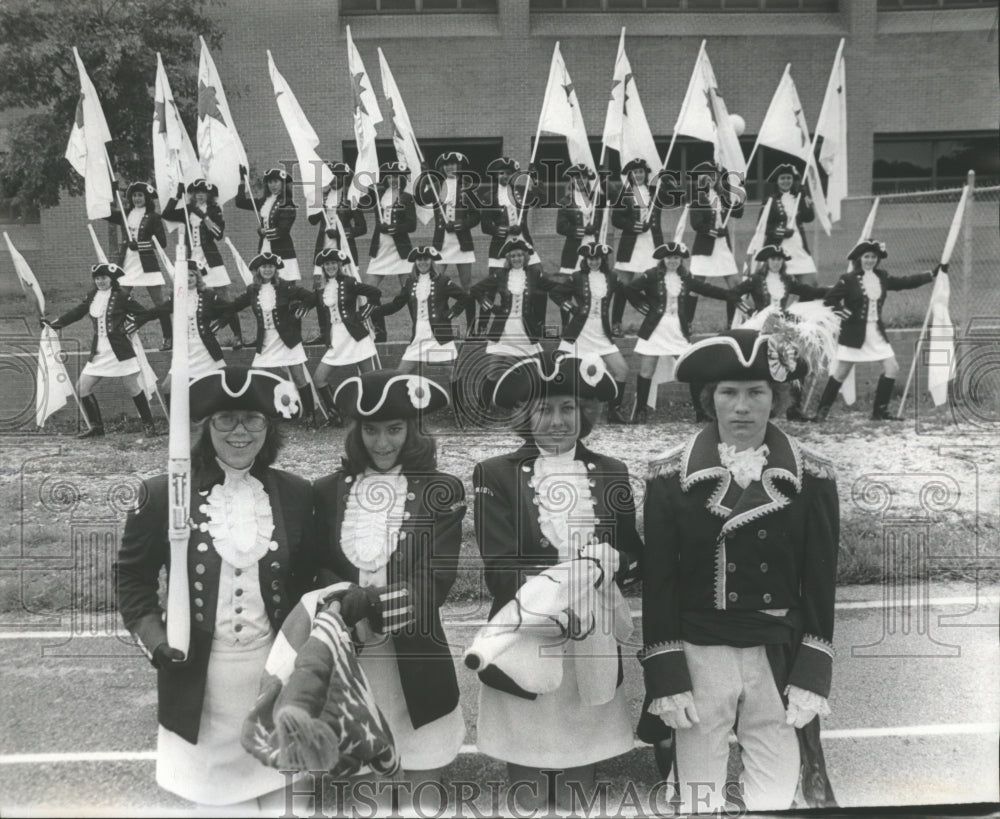 1978 Press Photo The Patriot Guard of Homewood High School Band, Alabama - Historic Images