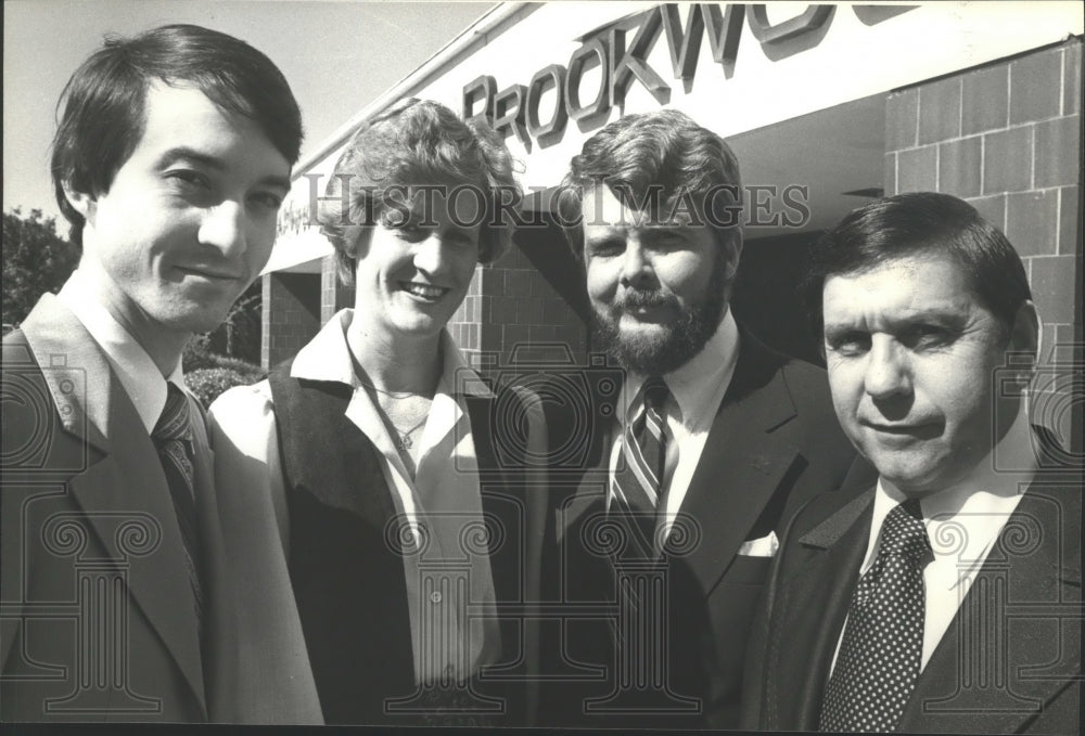 1979 Press Photo Brookwood Village Merchants Association officers, Homewood - Historic Images