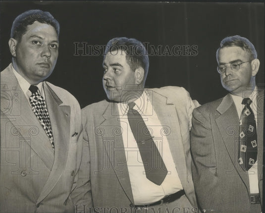 1952, Detective Henry Darnell, McMahan, and Harold Cain, Birmingham - Historic Images