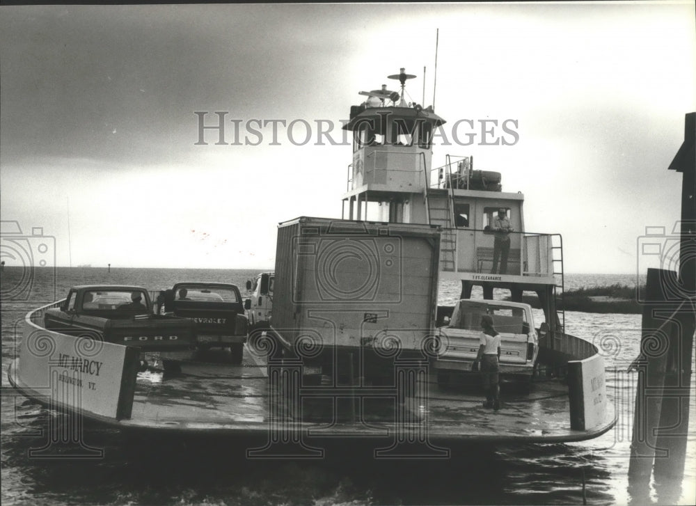 1980 Press Photo Mt. Marcy, Dauphin Island Ferry, Alabama - abna11068 - Historic Images