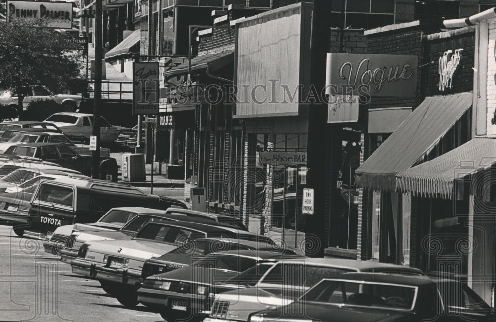 1984 Press Photo View of downtown Homewood, Alabama - abna11087 - Historic Images