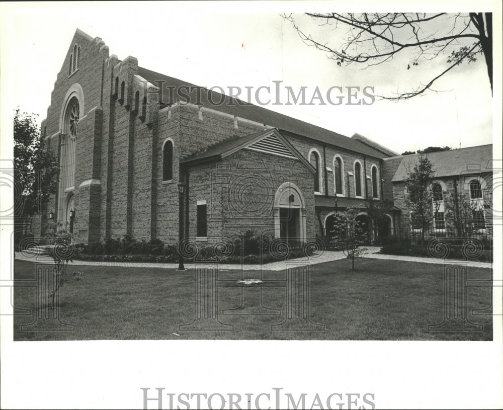 1979 Press Photo Trinity United Methodist Church in Homewood, Alabama - Historic Images