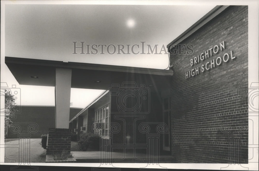 1990 Press Photo Brighton High School in Jefferson County, Alabama - abna11186 - Historic Images