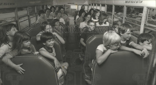 1980 Press Photo Students From Center Point Elementary School on Bus, Alabama - Historic Images