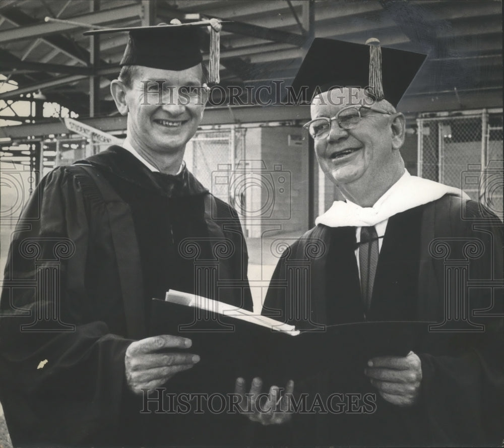 1964 Auburn University President, Right, at Commencement, Alabama-Historic Images