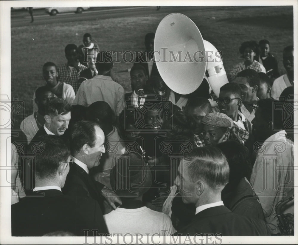 1967  U.S. Vice President Hubert Humphrey visits Birmingham Alabama-Historic Images