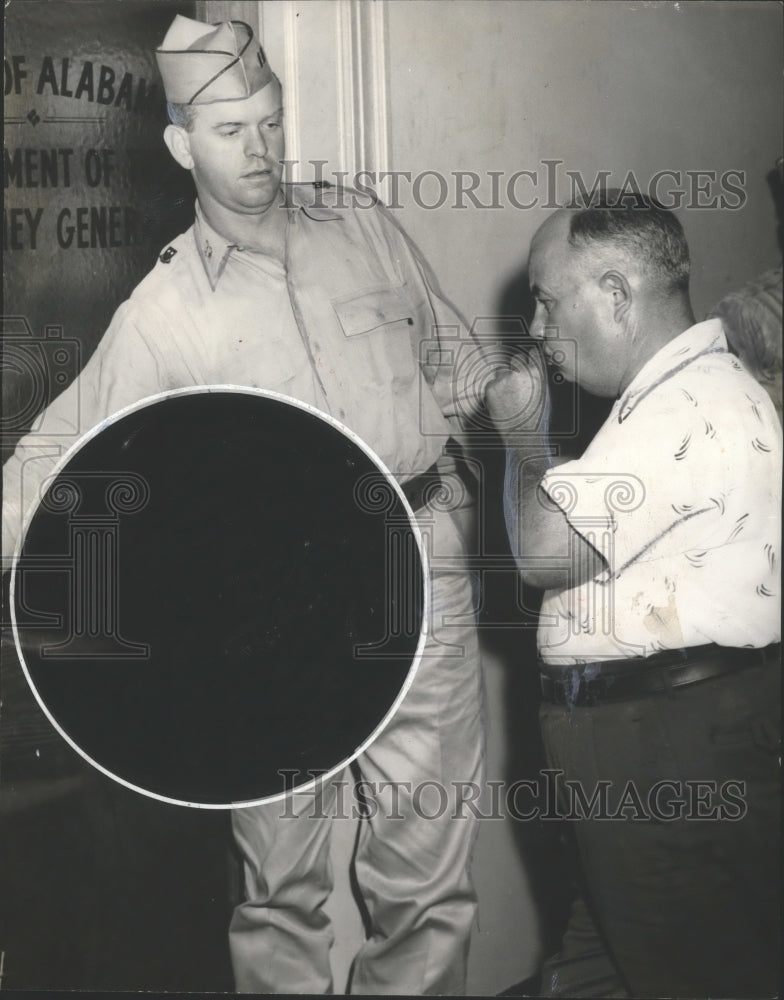 1954 Press Photo James Godwin Davis, Sr. at Attorney General&#39;s Office, Alabama - Historic Images