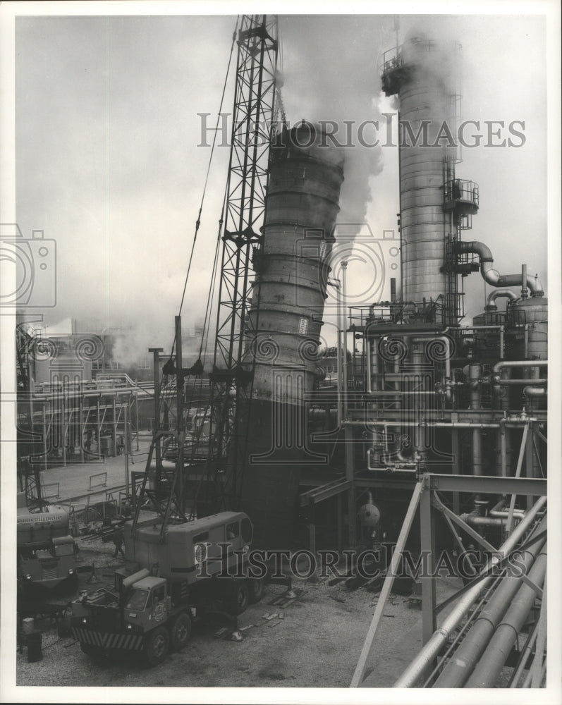 1964 Press Photo Chemstrand's expands its Acrilan acrylic fiber plant at Decatur - Historic Images