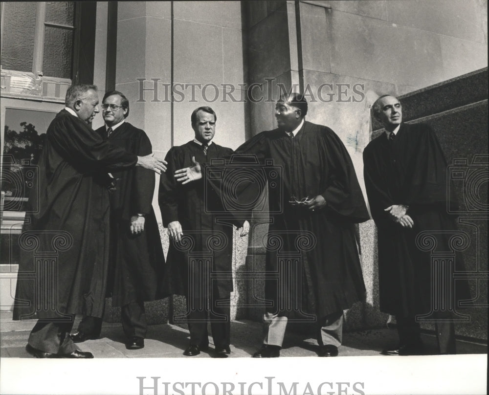 1984 Press Photo Swearing in ceremony for new judges, Jefferson County, Alabama - Historic Images