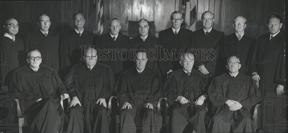 1972 Press Photo Jefferson County Circuit judges in new judicial gowns, Alabama - Historic Images