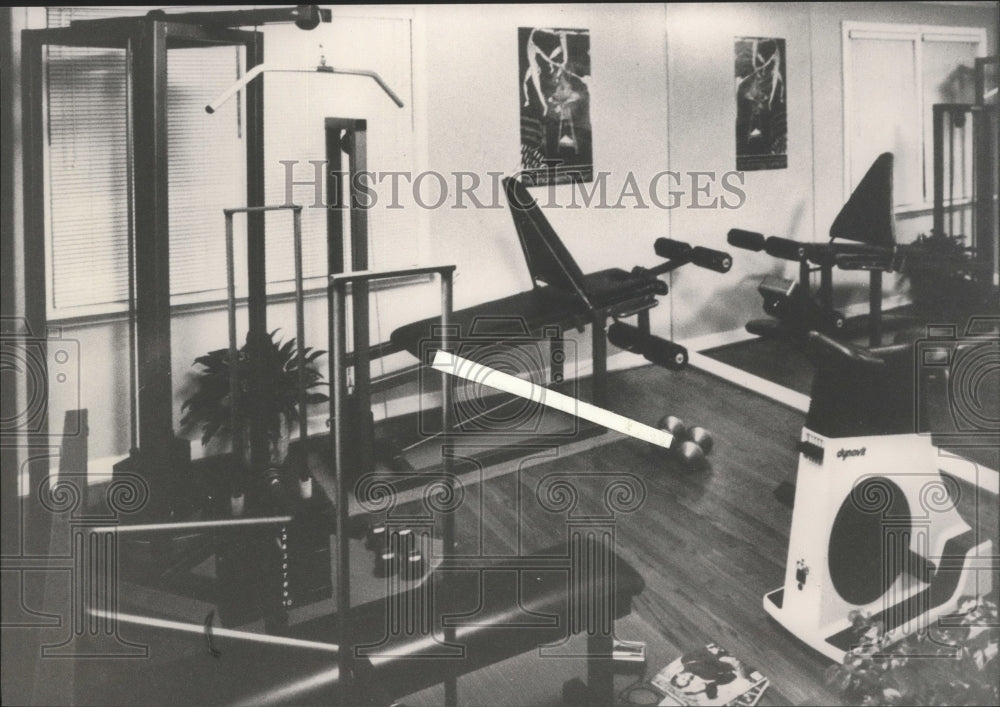 1988 Press Photo a gym to work out in - abna11555 - Historic Images