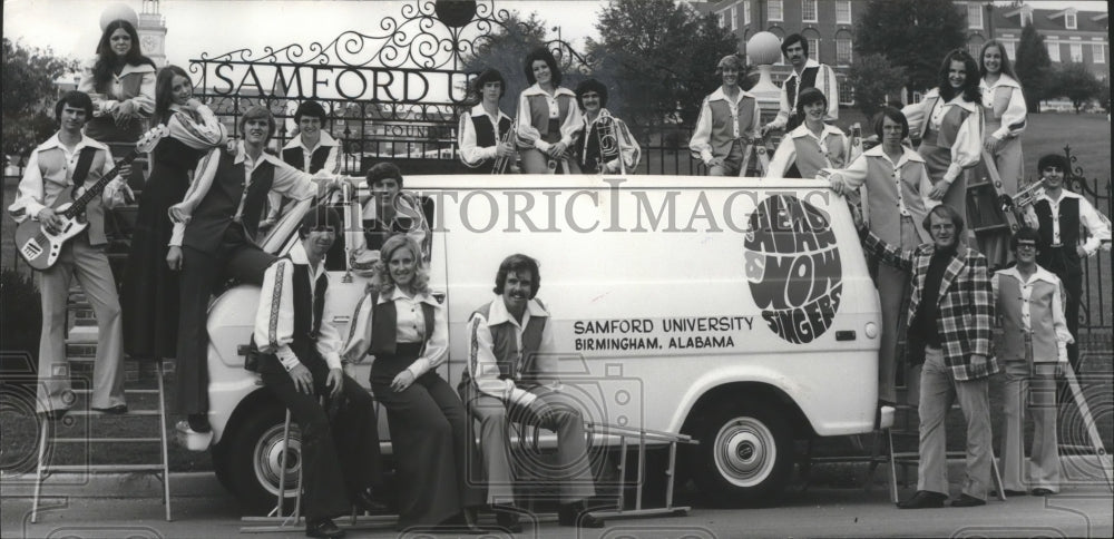 1973 Samford University "Hear and Now Singers" on tour - Historic Images