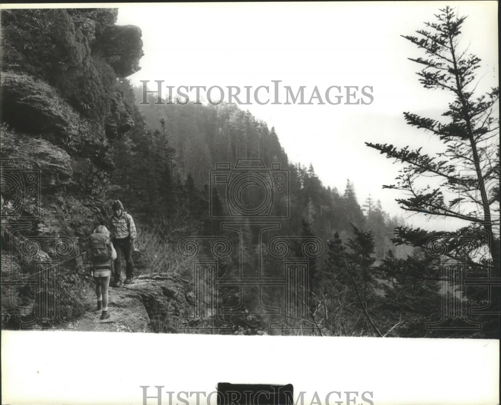 1979 Press Photo Hikers along trail in Birmingham, Alabama - abna11774 - Historic Images