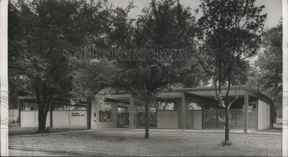 1955 Press Photo Ensley branch of Birmingham Public Library, Ensley, Alabama - Historic Images