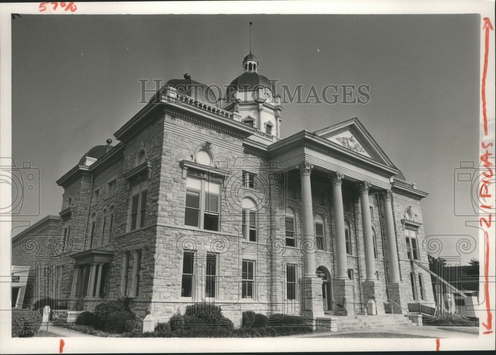 Press Photo Shelby County Courthouse in Columbiana, Alabama - abna12103 - Historic Images