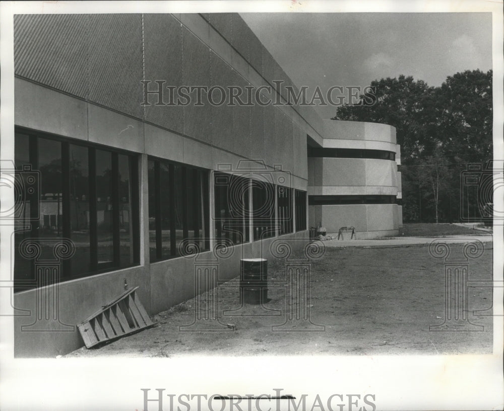 1978 Press Photo finishing construction on Shelby County Jail, Shelby, Alabama - Historic Images