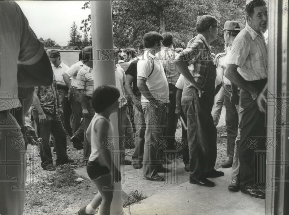  Miners waiting in line to vote, Alabama - Historic Images