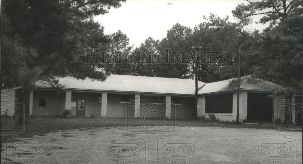 1980 Press Photo abandoned Shelco fire station in Shelby County, Alabama - Historic Images