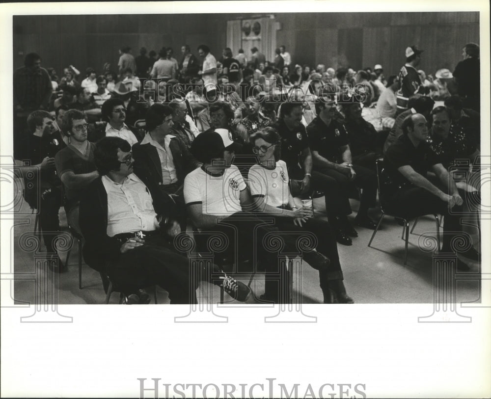 1979, Strikers at meeting, Birmingham, Alabama - abna12448 - Historic Images