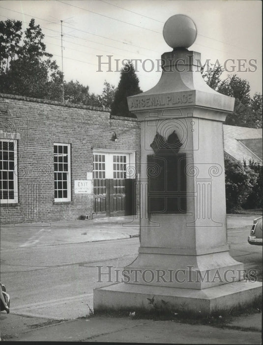 1963, Monument marks site of Arsenal, Selma, Alabama - abna12507 - Historic Images