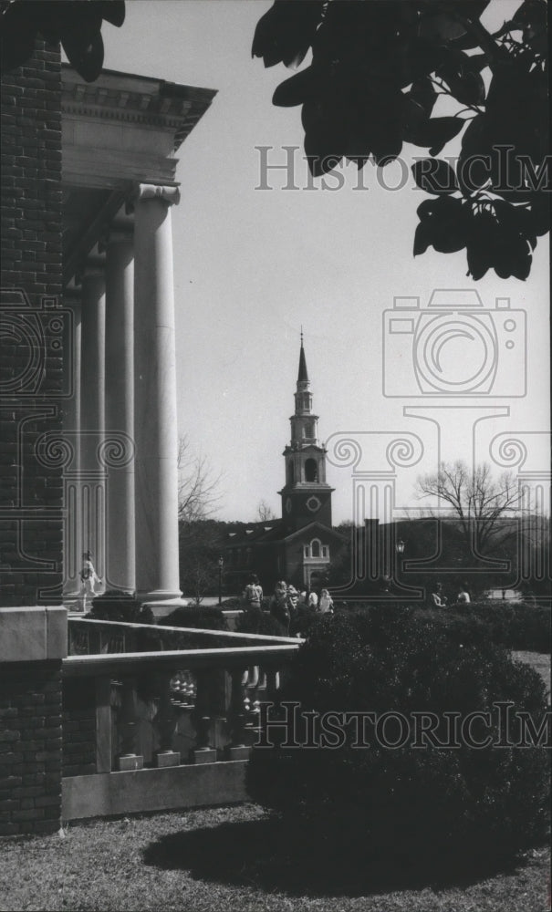 1979 Press Photo Reid Chapel at Samford University, Birmingham, Alabama - Historic Images