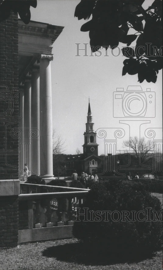 1979 Press Photo Reid Chapel at Samford University, Birmingham, Alabama - Historic Images