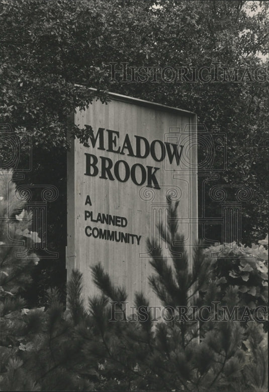 1983 Press Photo Meadowbrook community Shelby County Alabama - abna12567 - Historic Images