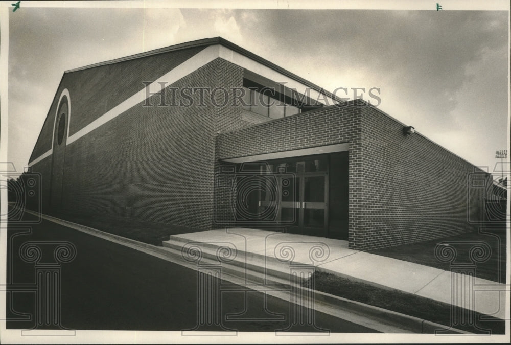 1987 Press Photo University of Alabama Indoor Arena, Tuscaloosa, Alabama - Historic Images