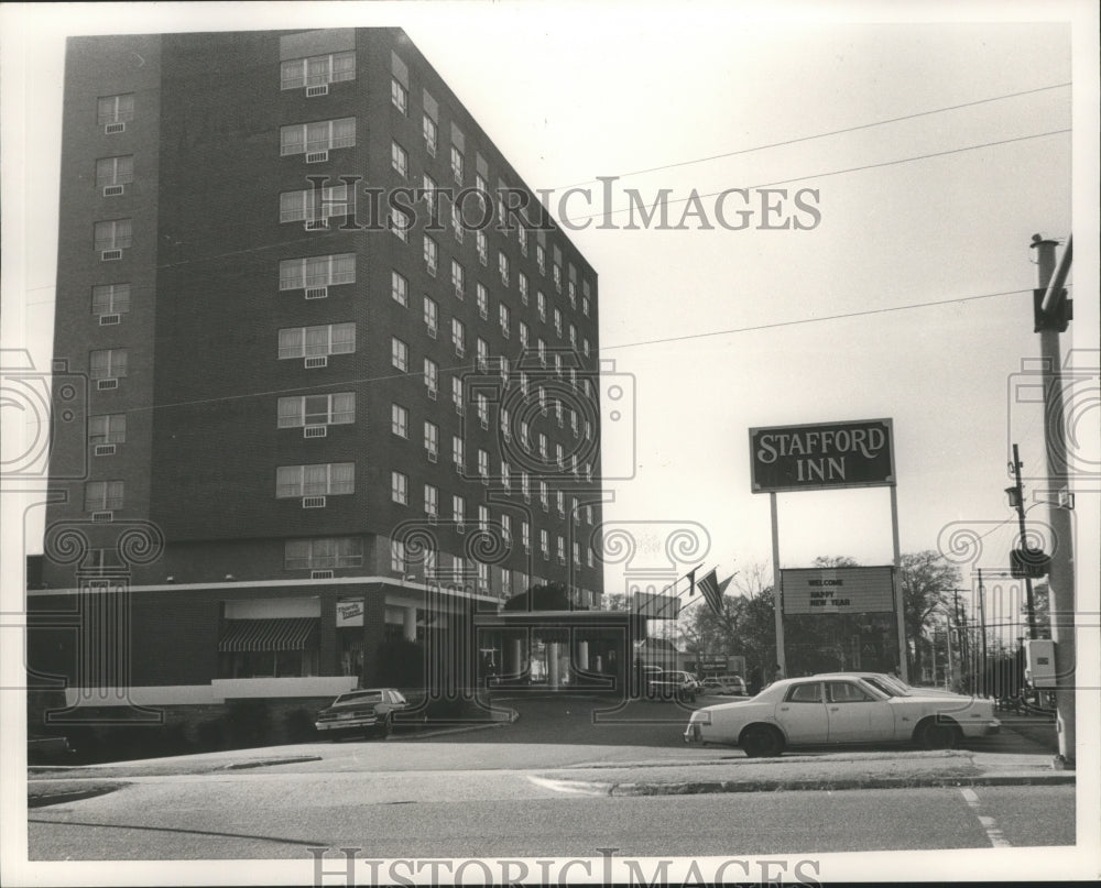 1986 Press Photo Stafford Inn, Tuscaloosa, Alabama - abna12906 - Historic Images