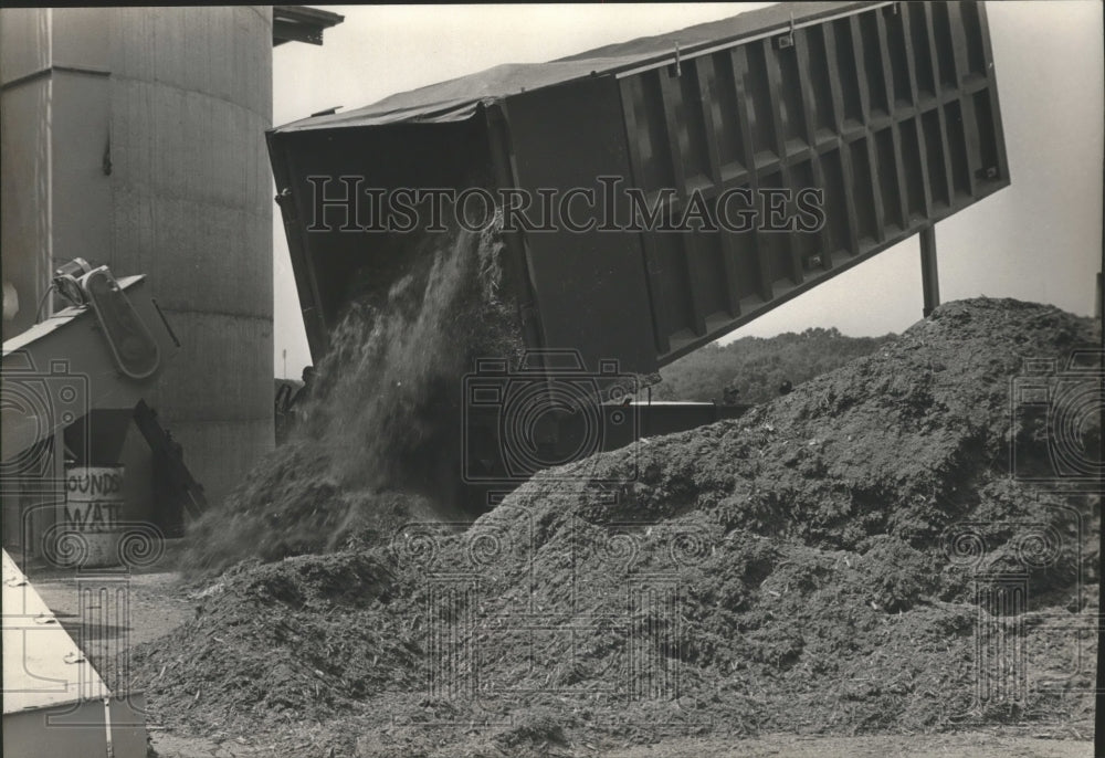 1982 Press Photo University of Montevallo Processed Wood Waste, Alabama - Historic Images