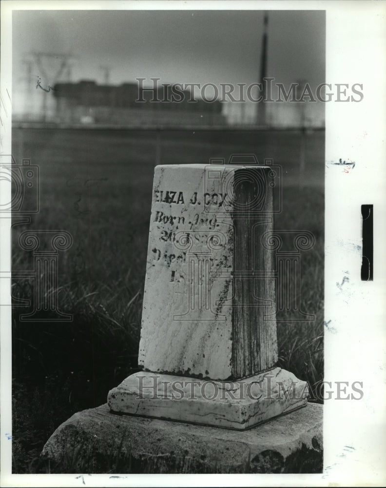 1979 Press Photo Cemetery being moved for new nuclear plant at Brown&#39;s Ferry - Historic Images