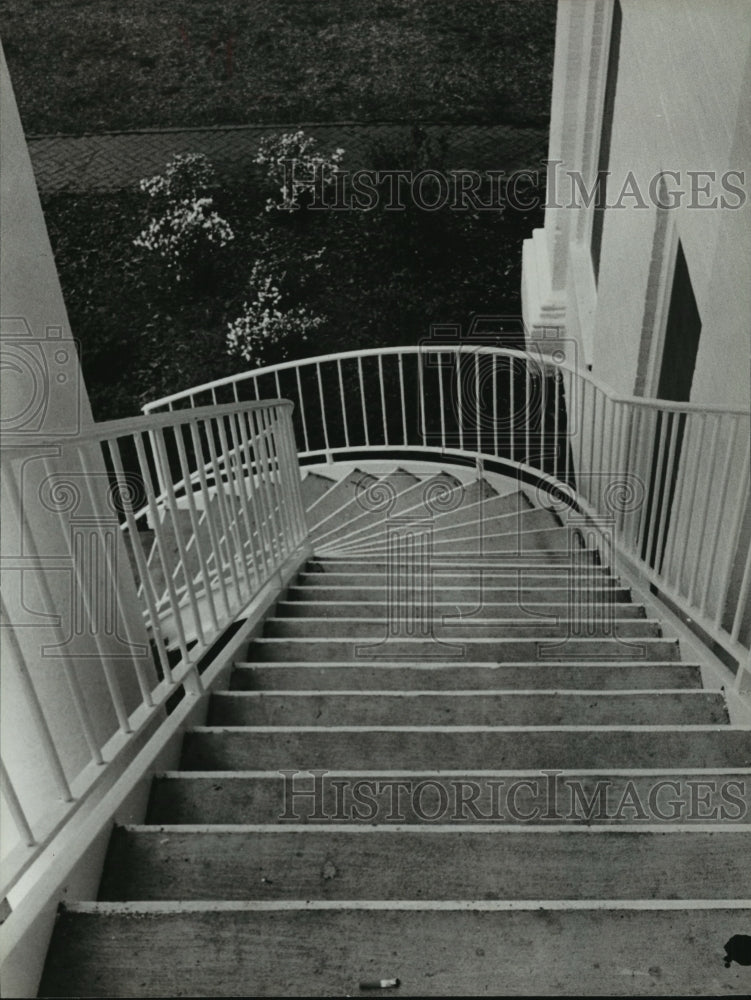 1979, University of Montevallo stairwell in Alabama - abna13260 - Historic Images